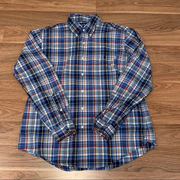 Ralph Lauren Plaid L/S Casual Dress Shirt Sz Large - Picture 2 of 6